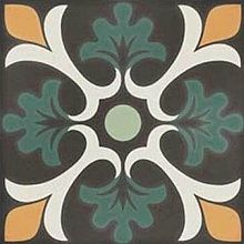 Керамогранит DNA Tiles Sync Clover Green 15x15