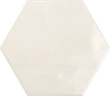 Geometry Hex Ivory Glossy 15x17.3