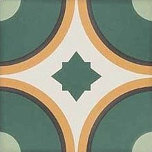 Керамогранит DNA Tiles Sync Circle Green 15x15