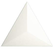 Настенная плитка  Evoke Traingle Level White Matt 15x17