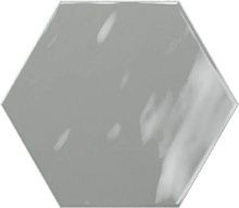 Geometry Hex Grey Glossy 15x17.3