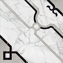 Декор напольный Kerranova Marble Trend Carrara K-1000/MR/D01-Cut 60x60