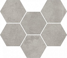 Мозаика ColiseumGres Expo Grey Mosaico Hexagon 25x29